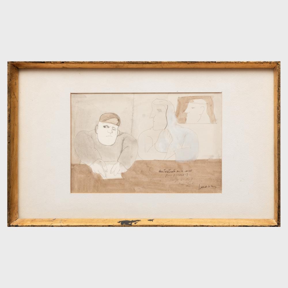 José Cuevas comparable auction result: jos cuevas 1934 2017 autoretrato en el carcel