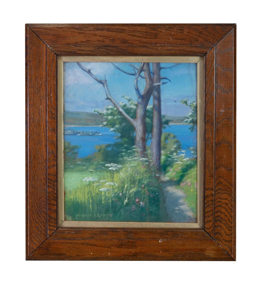 Norman Garstin comparable auction result: norman garstin 1847 1926 a coastal inletpastel 29 x 24cm signed