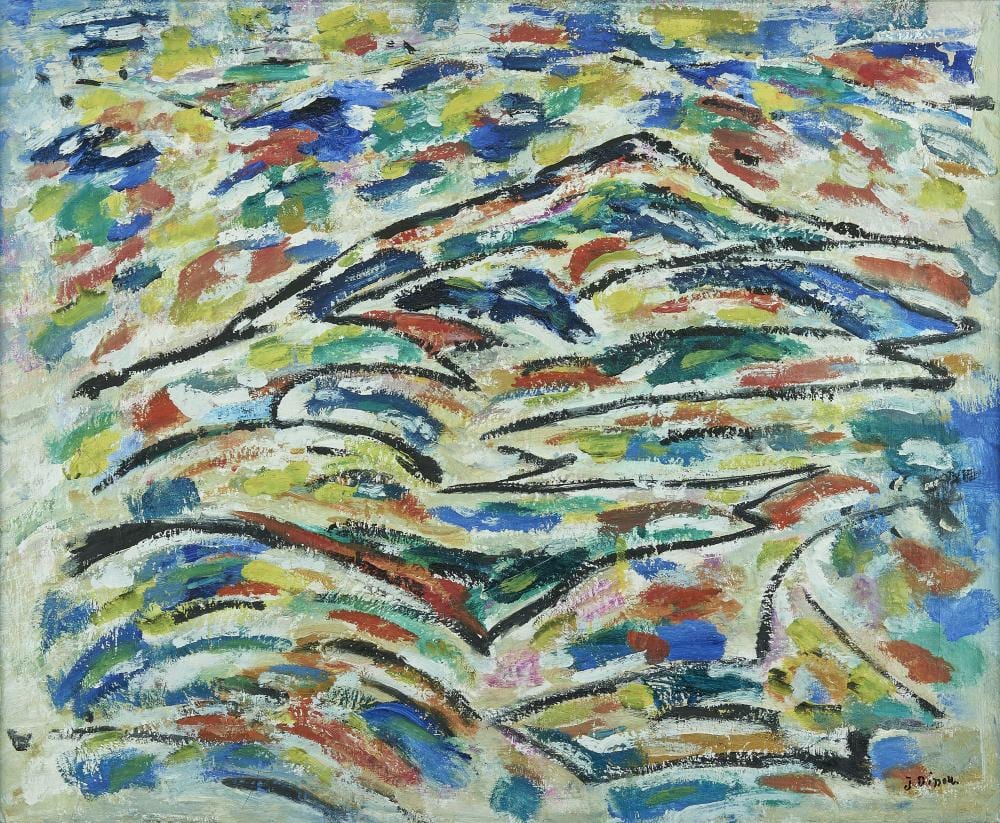 Julien Dinou comparable auction result: julien dinou 1895 1983 paysage d t huile sur toile sign e 58x71 cm