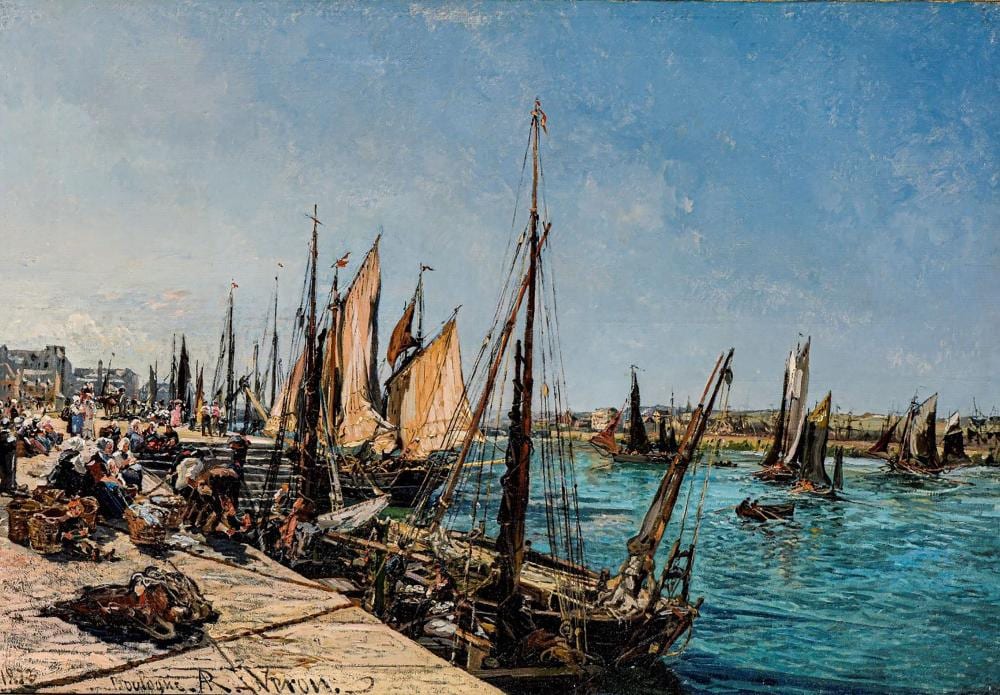 alexandre ren v ron 1826 1897 le port de boulogne huile sur toile sign e situ e et dat e 1873 81x116 cm · Piguet Hôtel des Ventes | Genève · 2019-12-11 Alexandre René Véron comparable auction result: alexandre ren v ron 1826 1897 le port de boulogne huile sur toile sign e situ e et dat e 1873 81x116 cm