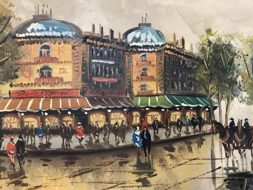Signed DEVITY Oil On Canvas, Paris Street Scene sold by The Benefit Shop Foundation Inc., lot 247 — auction record photograph