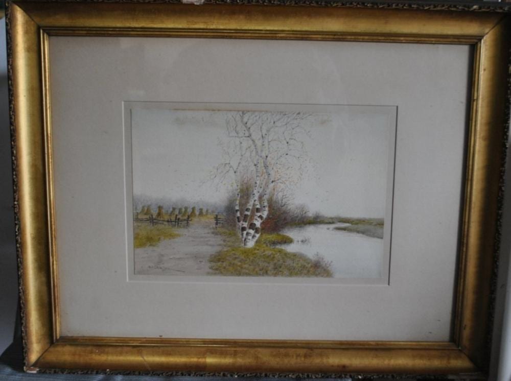 samuel r chaffee original watercolor 18 x 23 · Four Seasons Auction Gallery · 2019-12-08 Samuel R Chaffee comparable auction result: samuel r chaffee original watercolor 18 x 23