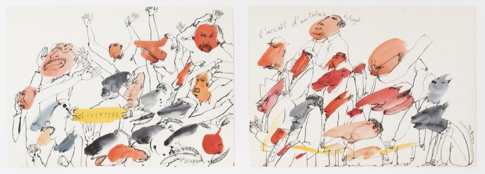 Charley Case comparable auction result: charley case n en 1969 portraits encre et aquarelle sur papier ink