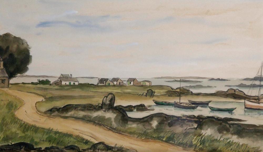 Louis-Robert Antral comparable auction result: louis robert antral 1895 1939 bord de mer en bret