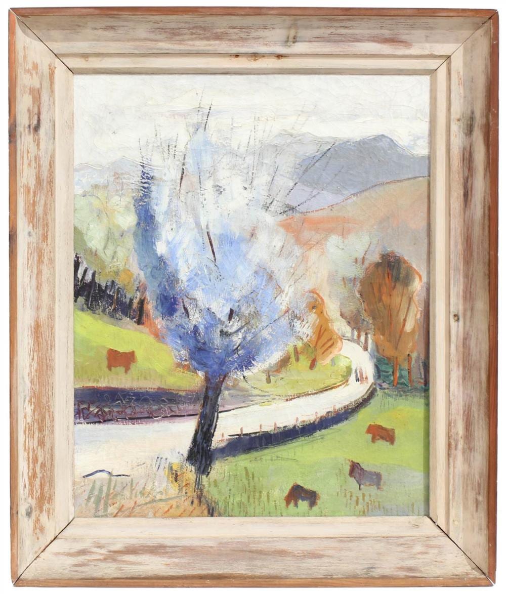 Manuel Capdevila Massana comparable auction result: manuel capdevila 1910 2006 blue tree and cows