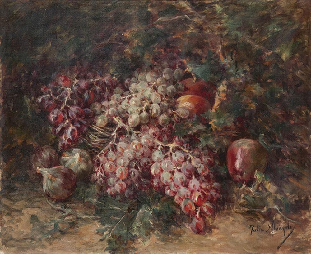 julia alcayde still life of grapes · Subastas Segre · 2019-12-17 Julia Alcayde comparable auction result: julia alcayde still life of grapes