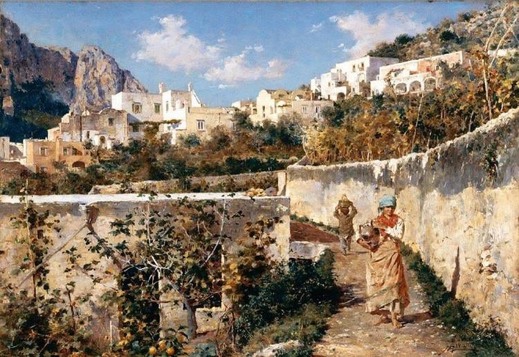 Augusto Lovatti comparable auction result: augusto lovatti roma 1852 capri 1921