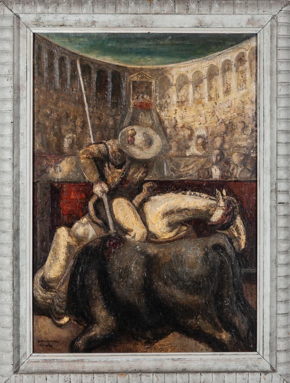 Juan Antonio (1912) Morales comparable auction result: juan antonio morales villavaquer n valladolid 1912 1084 rejoneo