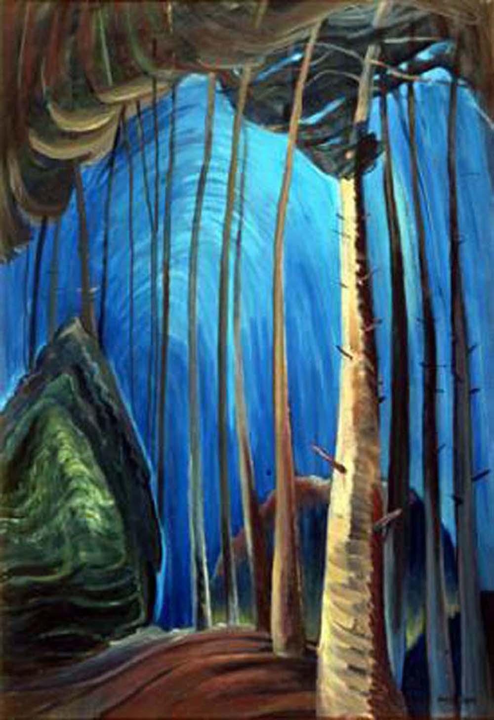 Emily Carr's "Blue Sky" Giclee Canvas sold by Oakwood Auctions, lot 171 — auction record photograph