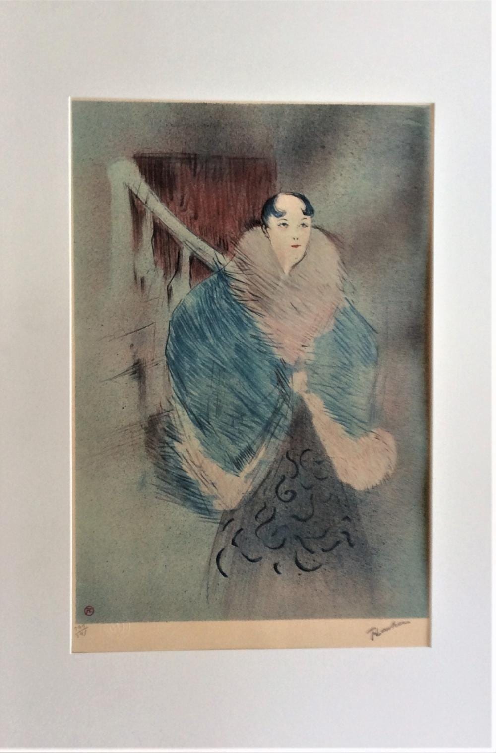 HENRI de TOULOUSE LAUTREC [after] sold by WA Art Auctions, lot 104 — auction record photograph