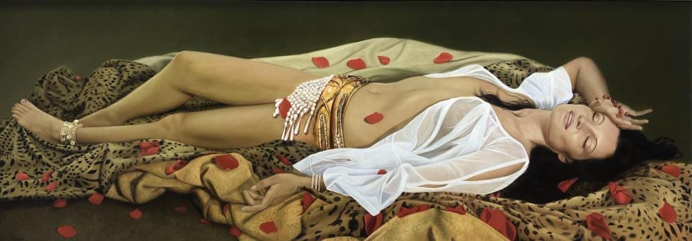 Ed Copley comparable auction result: ed copley b 1944 exhausted after the dance
