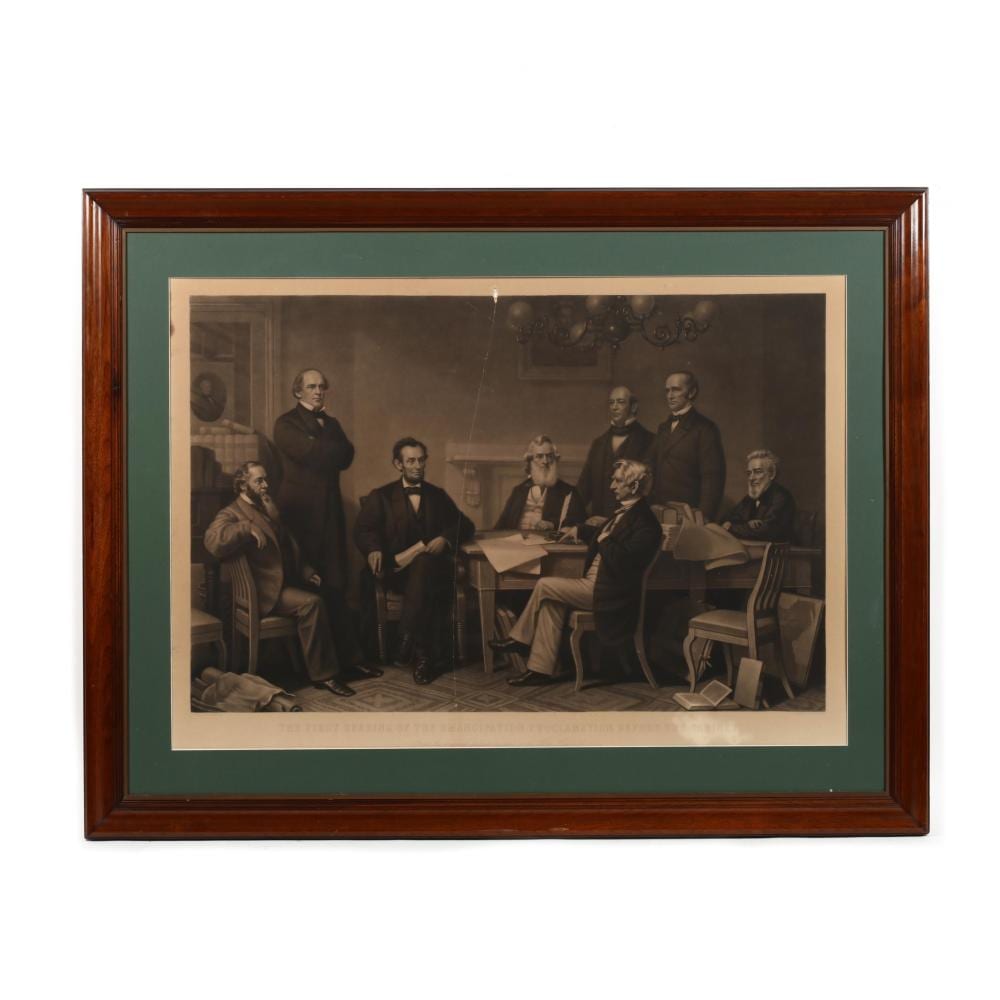 Alexander Hay Ritchie comparable auction result: alexander hay ritchie american 1822 1895 the first reading of the emancipation proclamation before the cabinet