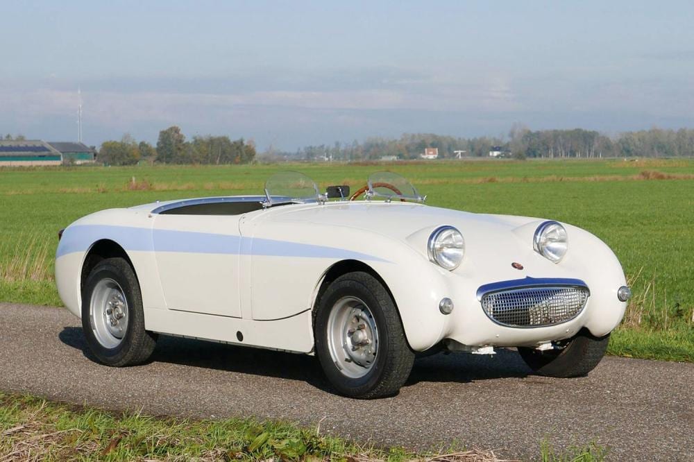 1959 Austin Healey Alexander Sprite sold by Coys, lot 207 — auction record photograph