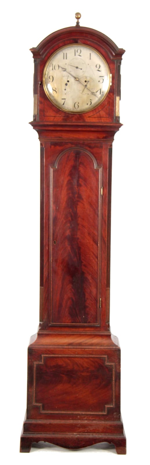 James Jackson comparable auction result: james jackson romford a regency figured mahogany longcase c