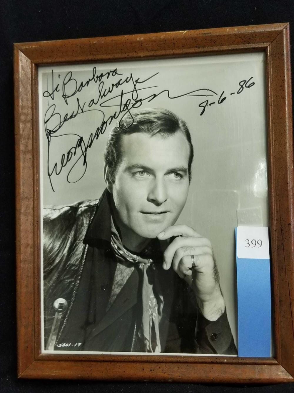 george montgomery signed black white publicity photo · ISAYSOLD Auction Services · 2020-01-01 George Montgomery comparable auction result: george montgomery signed black white publicity photo