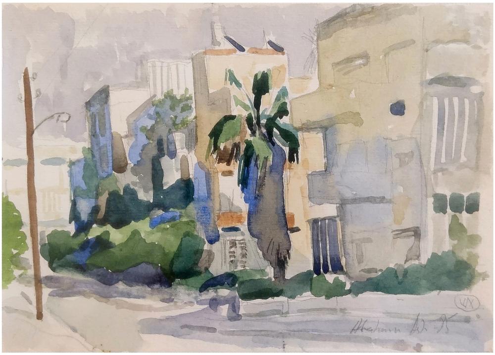 Abraham Ash comparable auction result: abraham averbuch ash israeli russian b 1946 moldova