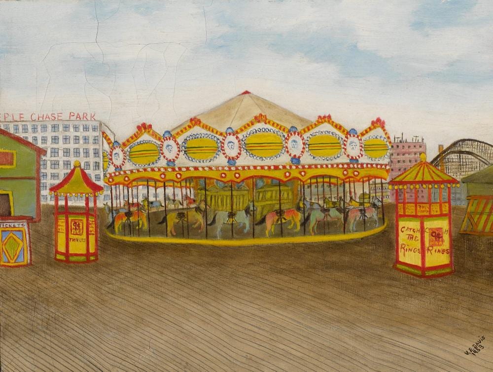 Vestie E. Davis comparable auction result: vestie e davis 1903 1978 steeple chase park
