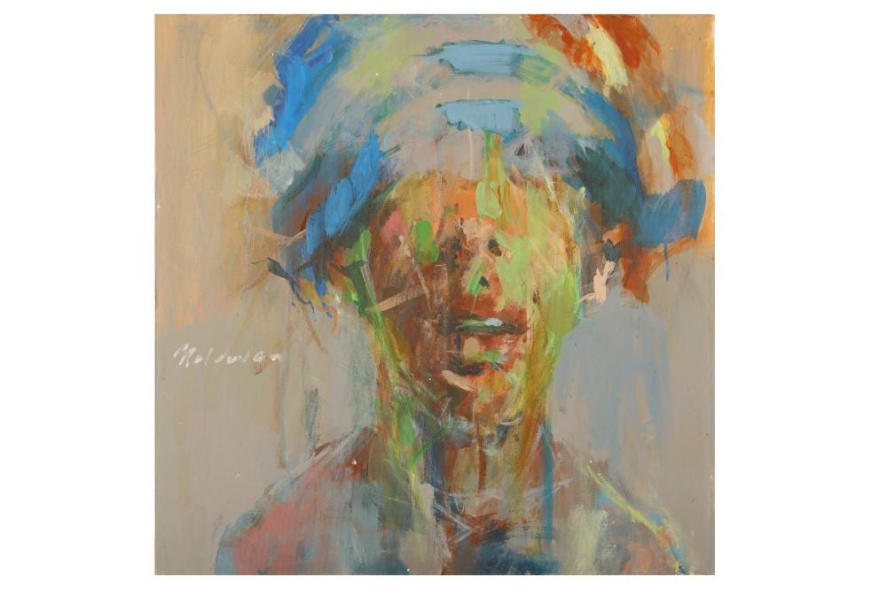 Adrian Moldovan comparable auction result: adrian moldovan romanian b 1955 fear has a taste 2