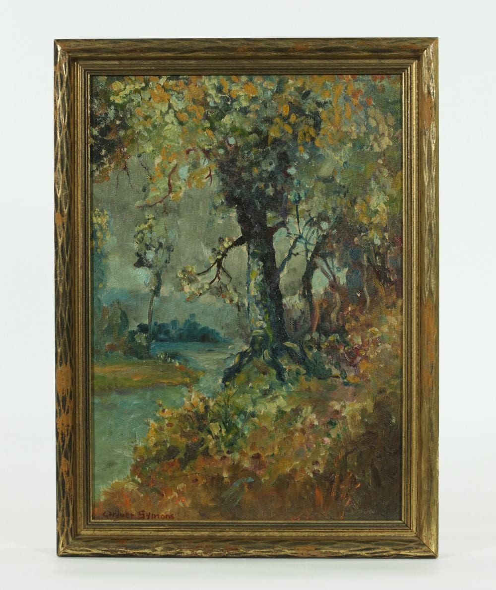 George Gardener comparable auction result: george gardner symons trees oil on board
