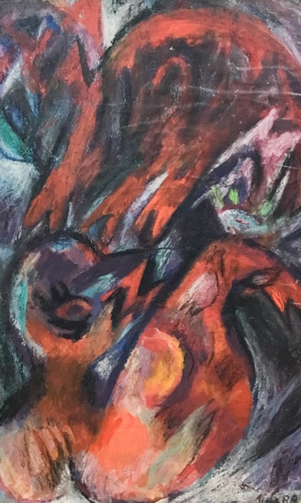 Aida Nelson comparable auction result: signed aida nelson oil on canvas abstract