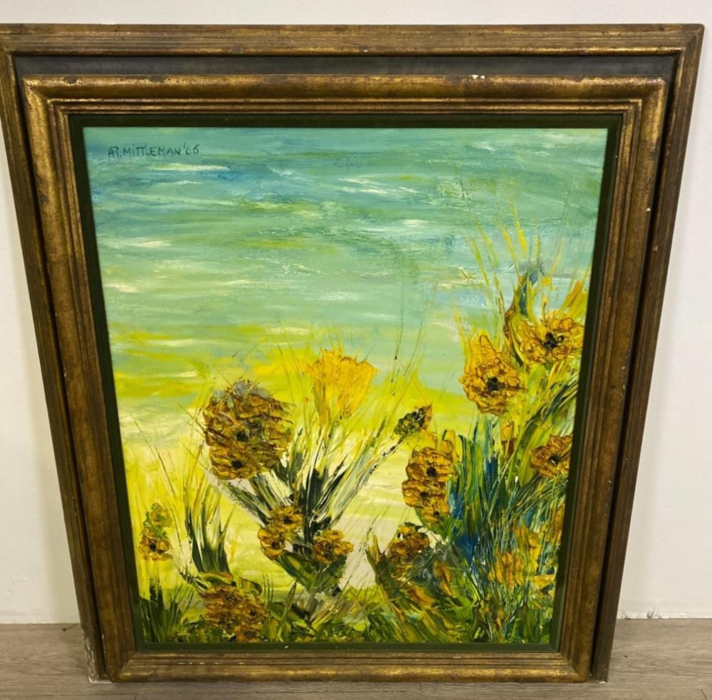 Ann Mittleman comparable auction result: signed ann mittleman oil on canvas