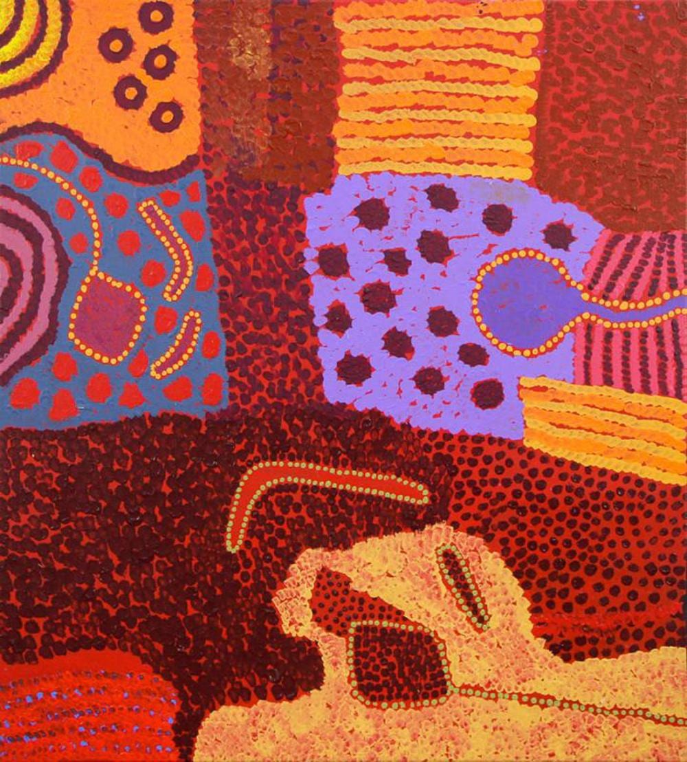 Alan Pitjara comparable auction result: alan pitjara mulga seed dreaming