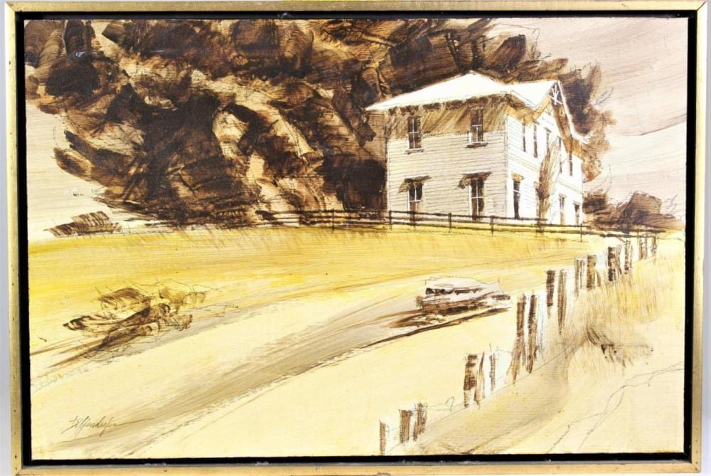Edward Diffenderfer comparable auction result: edward diffenderfer 1928 american acrylic