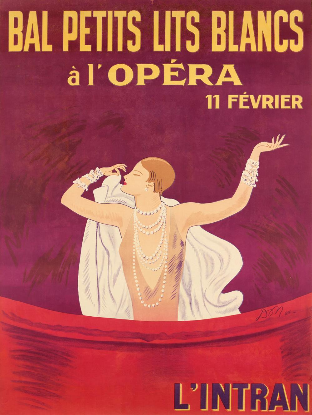 Jean Don comparable auction result: jean don 1900 1985 bal petits lits blancs l op ra l intran 1925 61x46 inches 156x116 cm