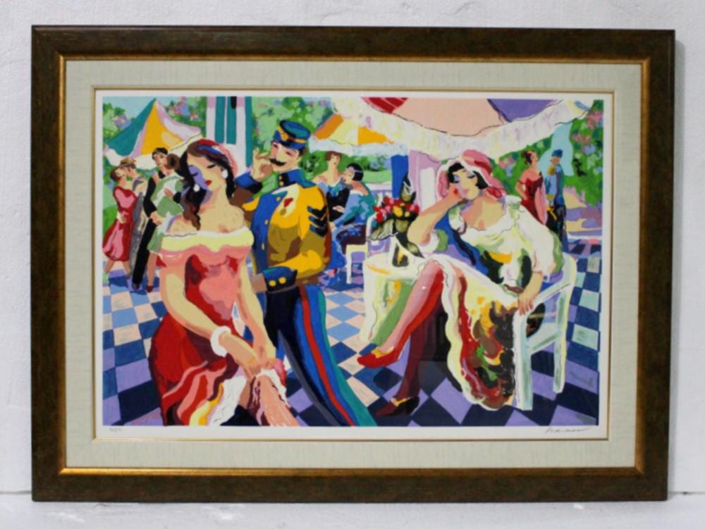 Michael Kerman comparable auction result: signed michael kerman serigraph in color