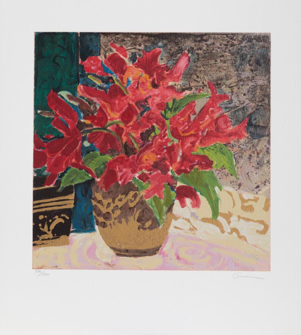 ellen gunn red hibiscus screenprint · RoGallery · 2020-02-09 Ellen Gunn comparable auction result: ellen gunn red hibiscus screenprint