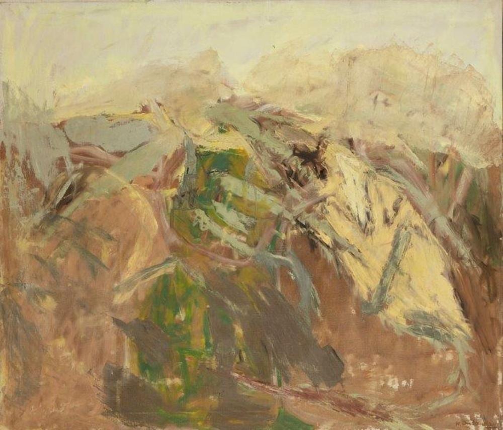 Henry Inlander comparable auction result: henry inlander austrian british 1925 1983 hillside at sunset oil on ca