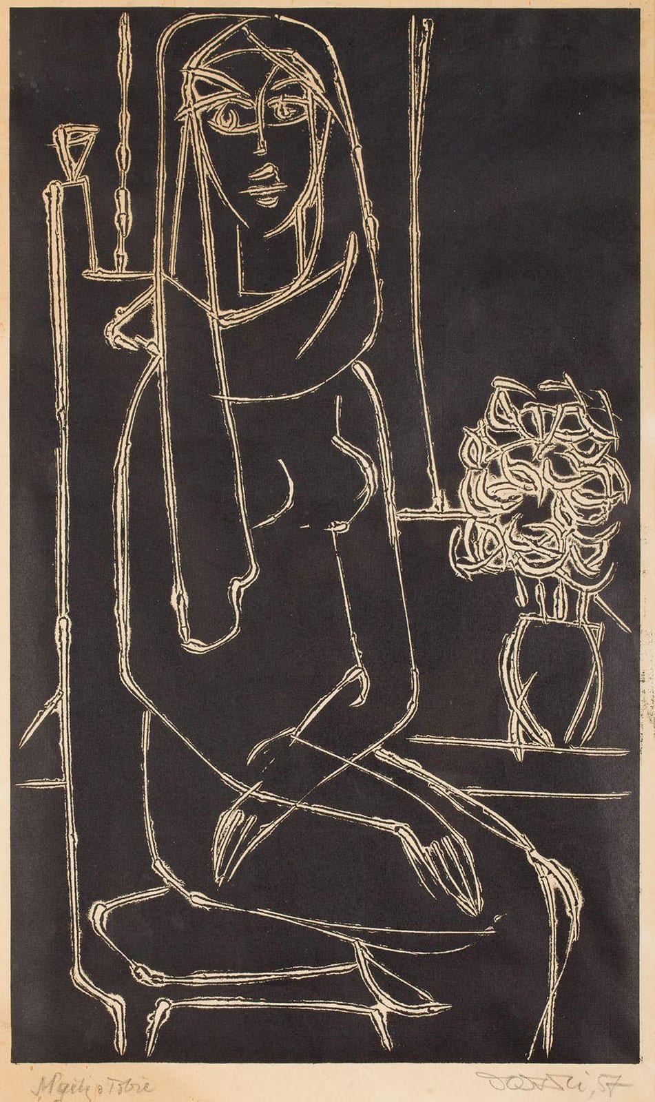 Stanislaw Dawski comparable auction result: stanislaw dawski 1905 1990 i am thinking of you 1957