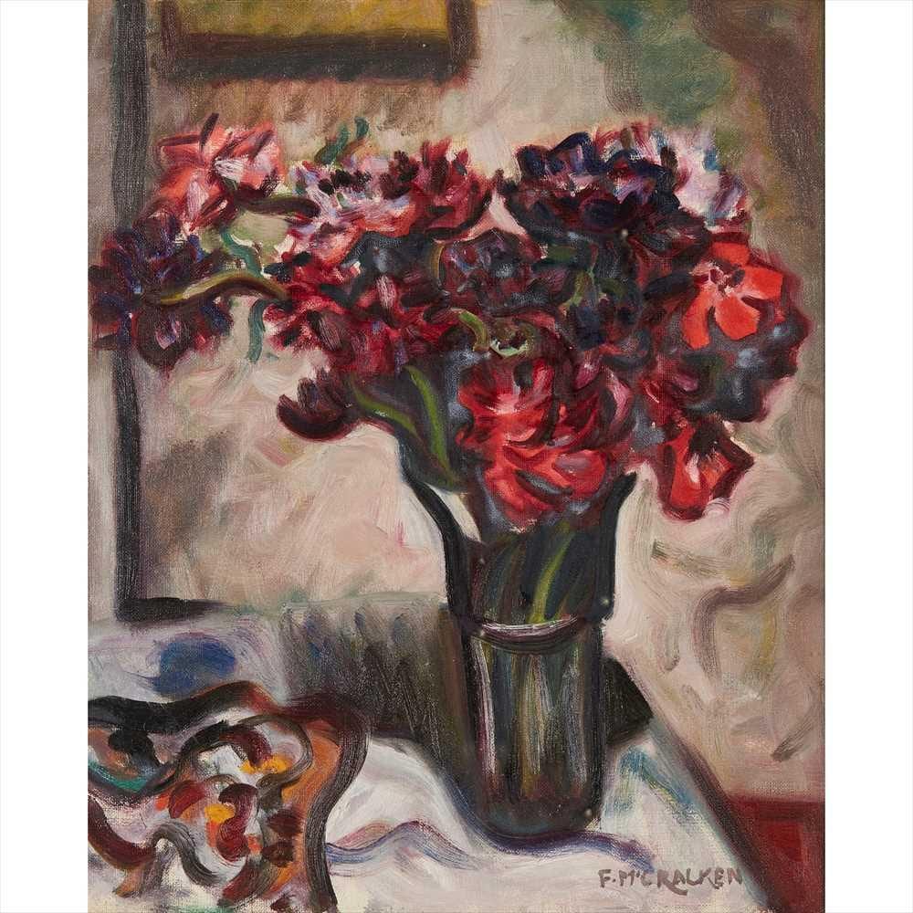Francis McCracken comparable auction result: francis mccracken new zealand 1879 1959 floral still life