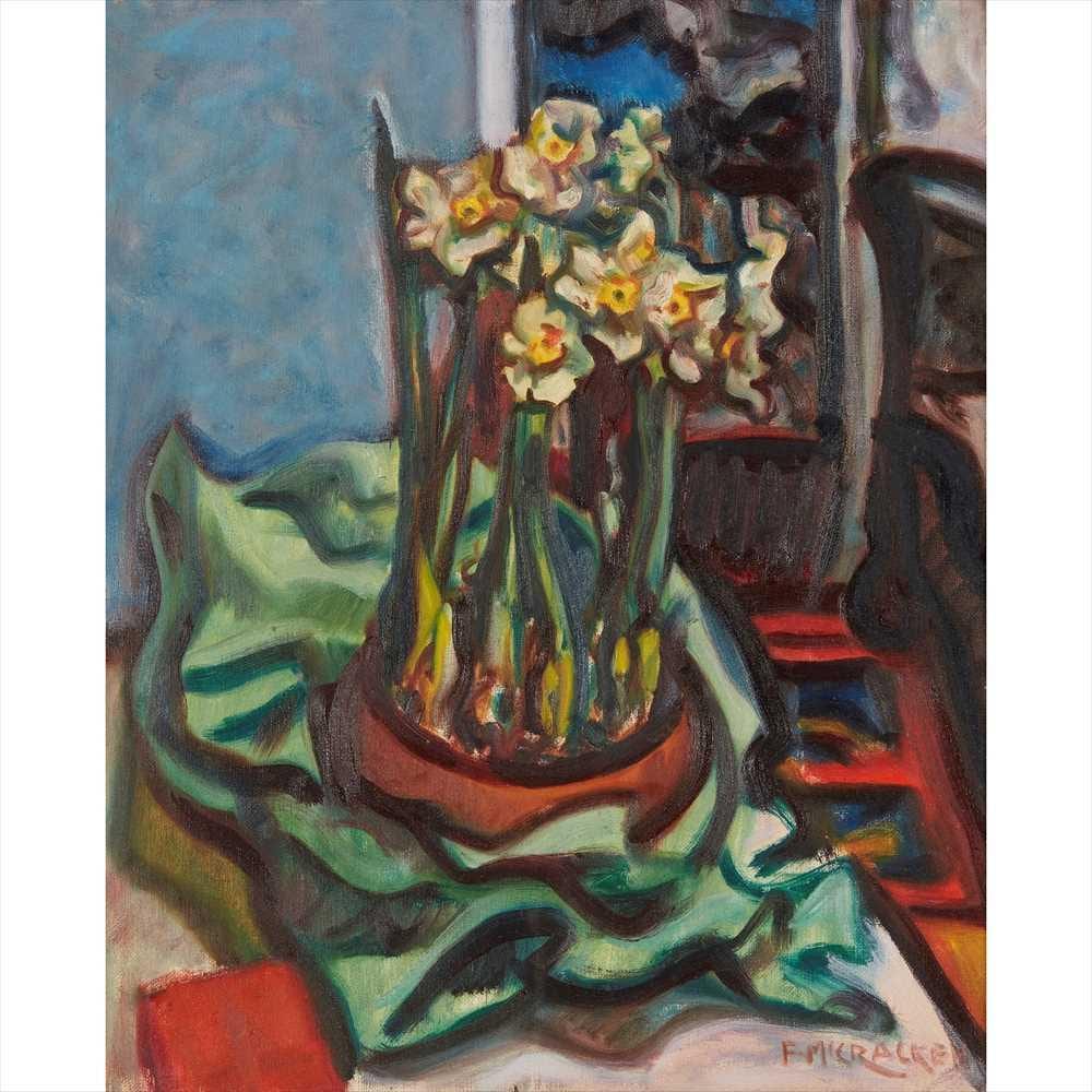 Francis McCracken comparable auction result: francis mccracken new zealand 1879 1959 still life with daffodils