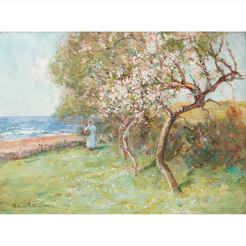 Alexander Wellwood Rattray comparable auction result: alexander wellwood rattray scottish 1849 1902 cherry blossom on the coast