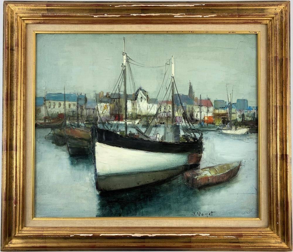 jacques voyet french 1927 2010 harbor scene · Caza Sikes · 2020-02-22 Jacques Voyet comparable auction result: jacques voyet french 1927 2010 harbor scene