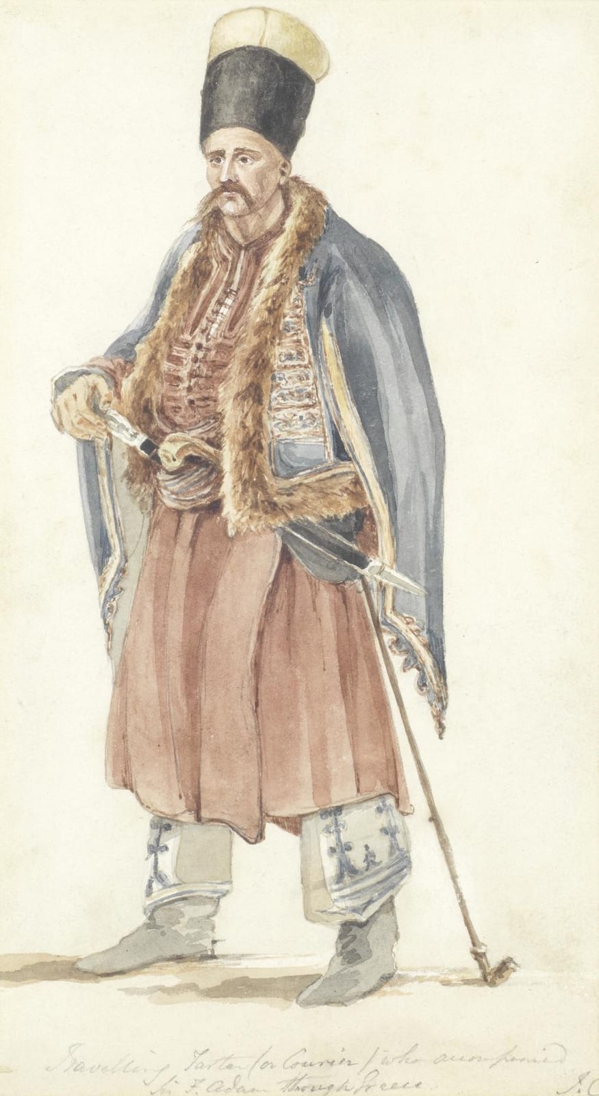 Joseph Cartwright comparable auction result: joseph cartwright british 1789 1829 portrait of a travelling tartar