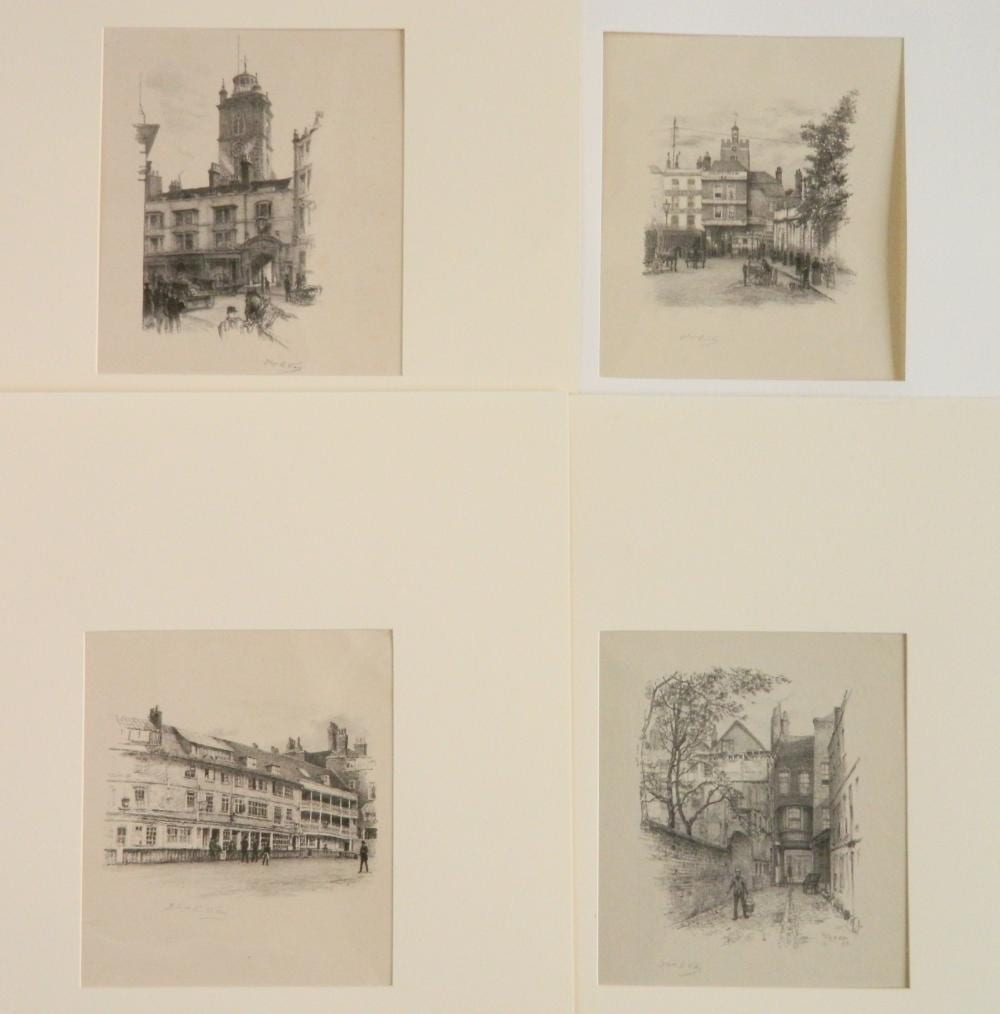 Thomas R. Way comparable auction result: thomas r way 4 lithographs