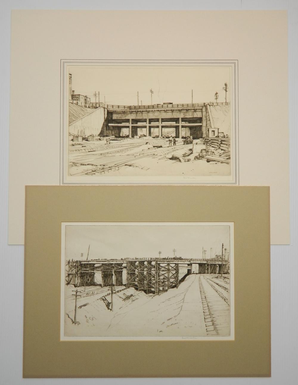 Louis Conrad Rosenberg comparable auction result: 2 louis c rosenberg etchings