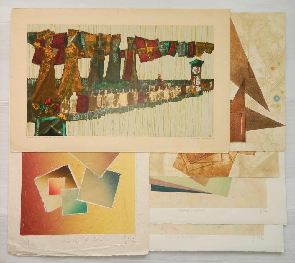 Dean Jackson Meeker comparable auction result: 6 contemporary prints