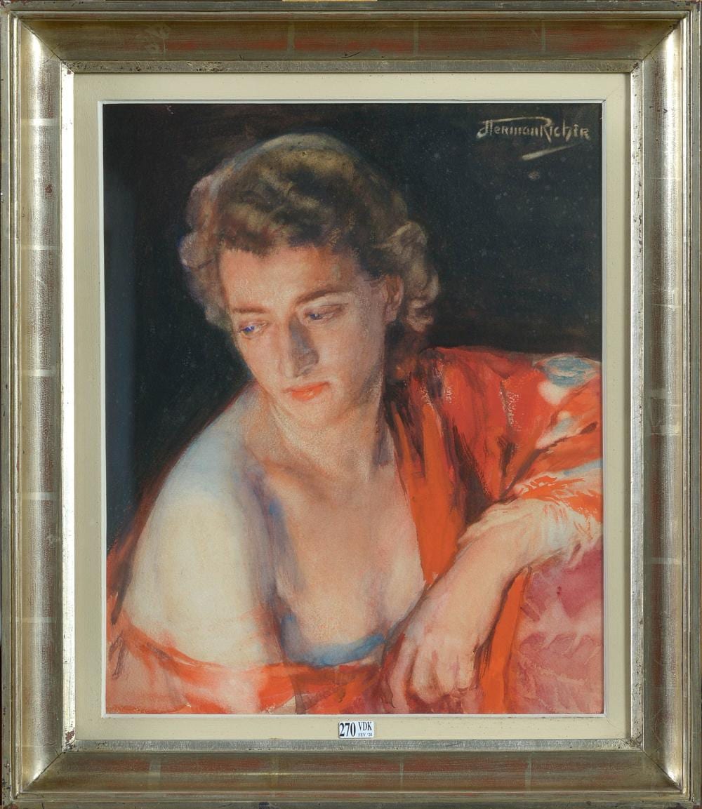 Herman Jean Joseph Richir comparable auction result: aquarelles