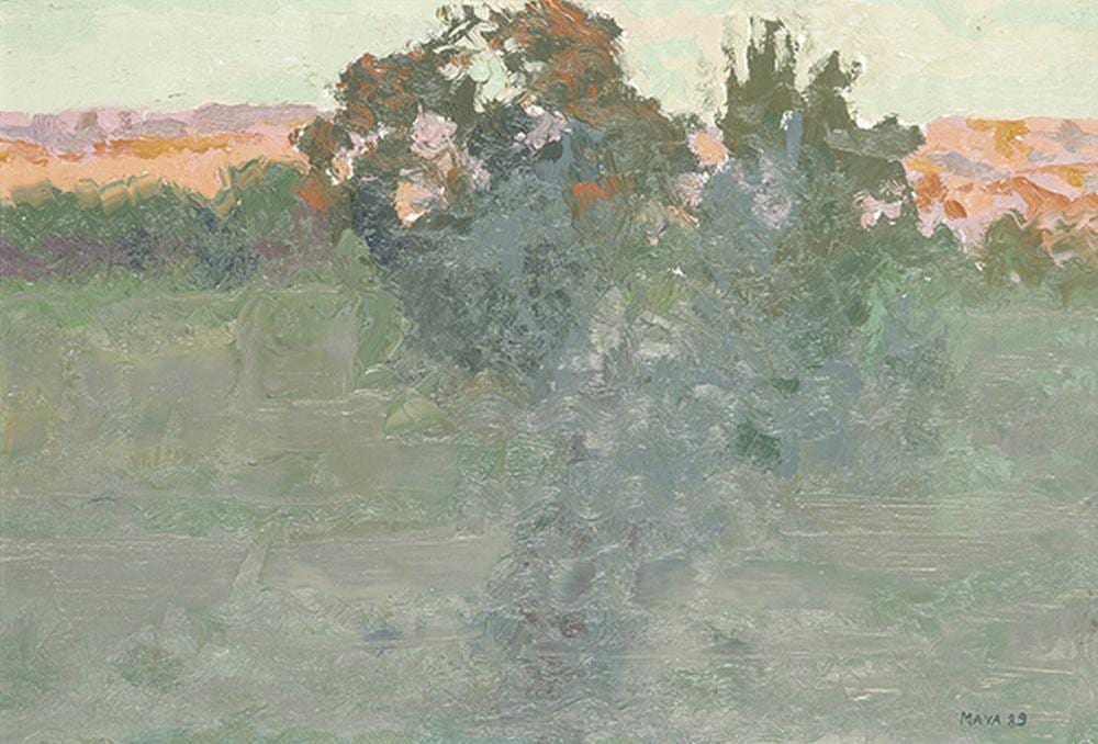 Antonio Maya comparable auction result: antonio maya landscape 1989