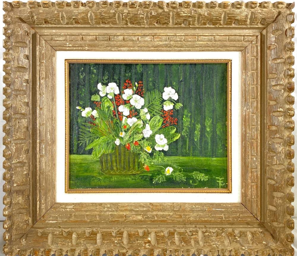 Elizabeth Charleston comparable auction result: elizabeth charleston man s floral original oil on canvas w documentation