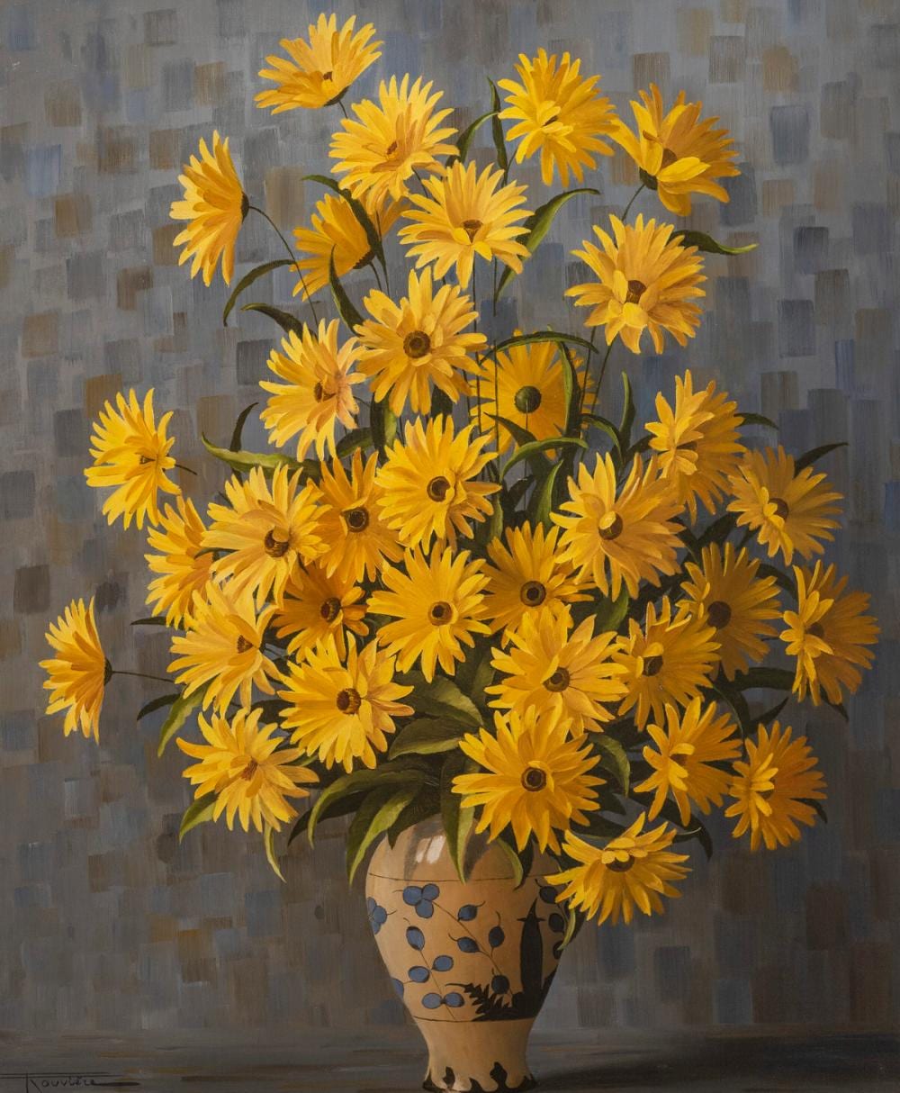 Elizabeth Rouviere comparable auction result: elizabeth rouviere yellow daisies