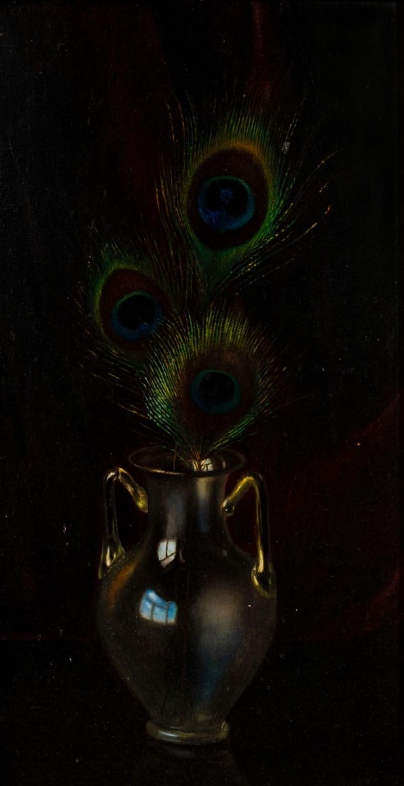 Bernardus Arps comparable auction result: bernardus arps still life with peacock feathers
