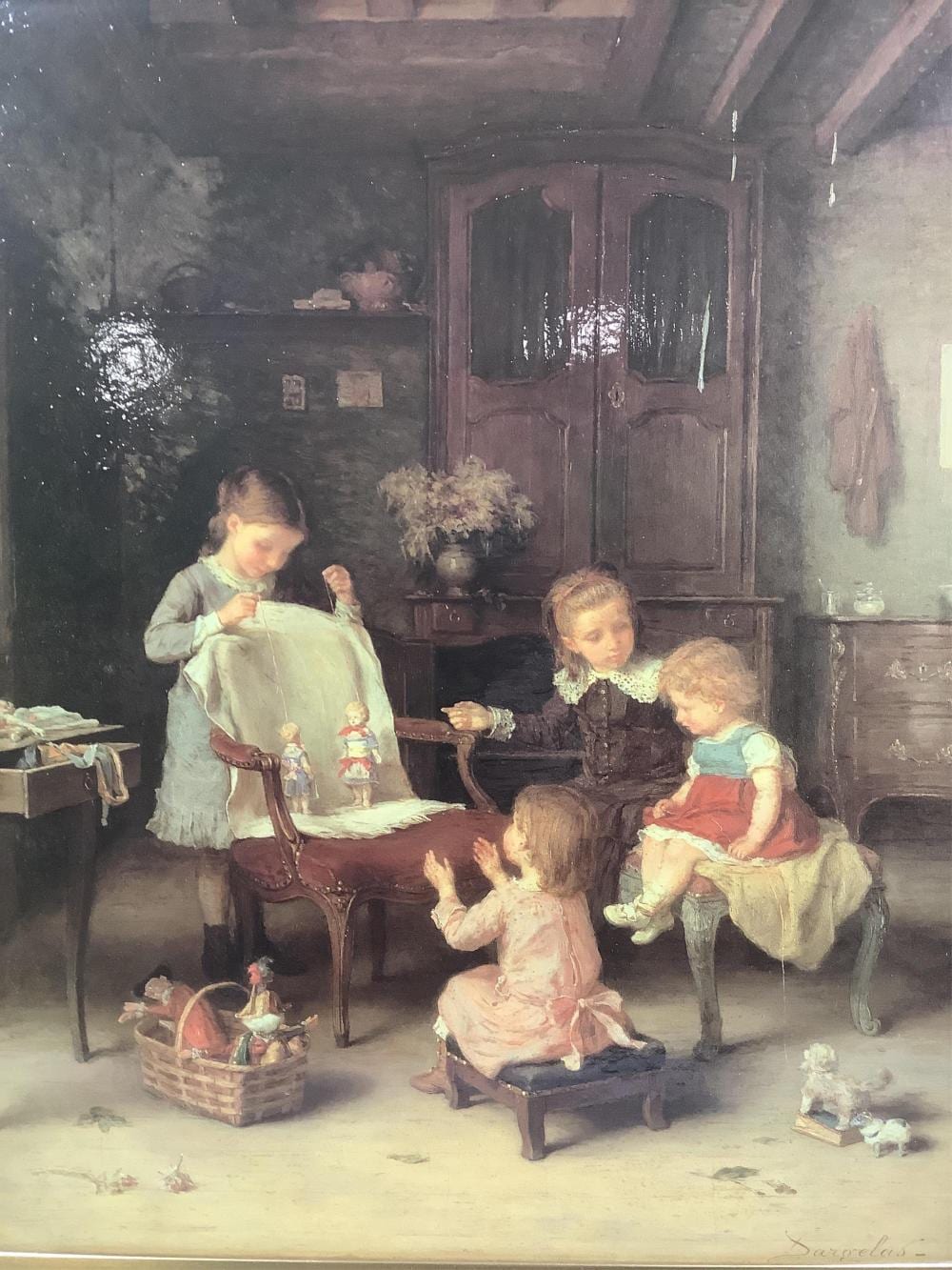André-Henri Dargelas comparable auction result: andre henri dargelas the happy family giclee