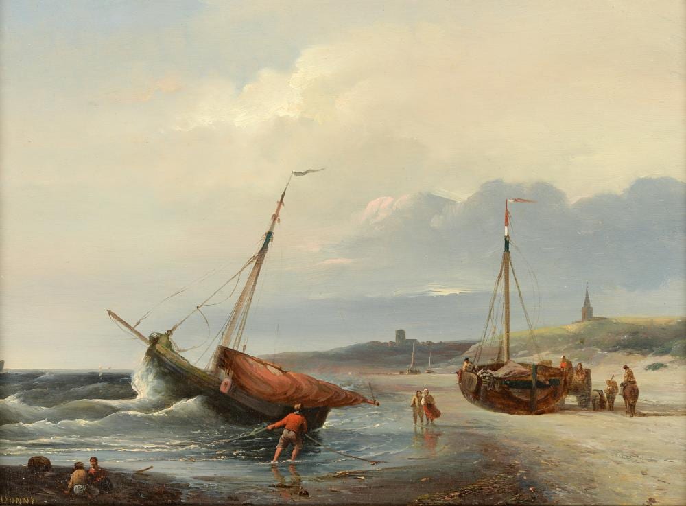 d sir donny 1798 1861 bomschuiten voor de kust van katwijk gesigneerd · Zeeuws Veilinghuis · 2020-02-18 Désiré Donny comparable auction result: d sir donny 1798 1861 bomschuiten voor de kust van katwijk gesigneerd