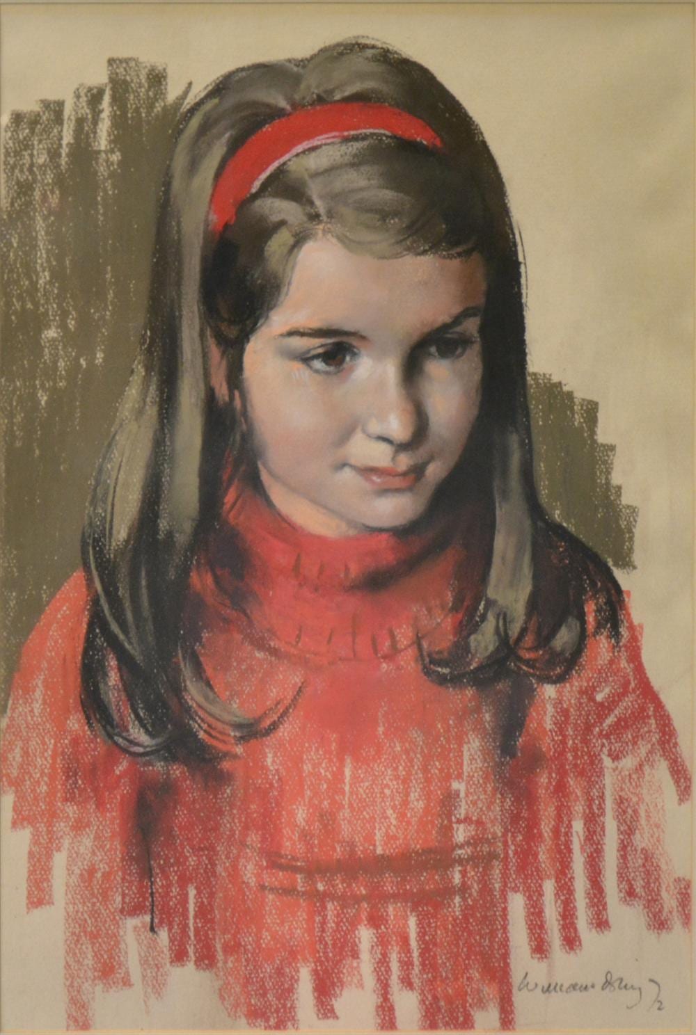 William Dring comparable auction result: william dring caroline study of a girl