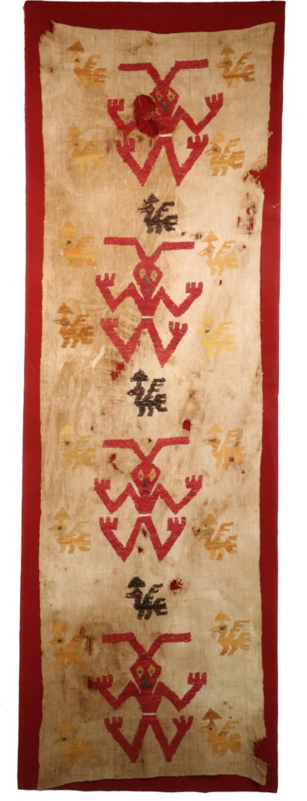 ANCIENT PERUVIAN TEXTILE sold by Thomaston Place Auction Galleries, lot 2450 — auction record photograph