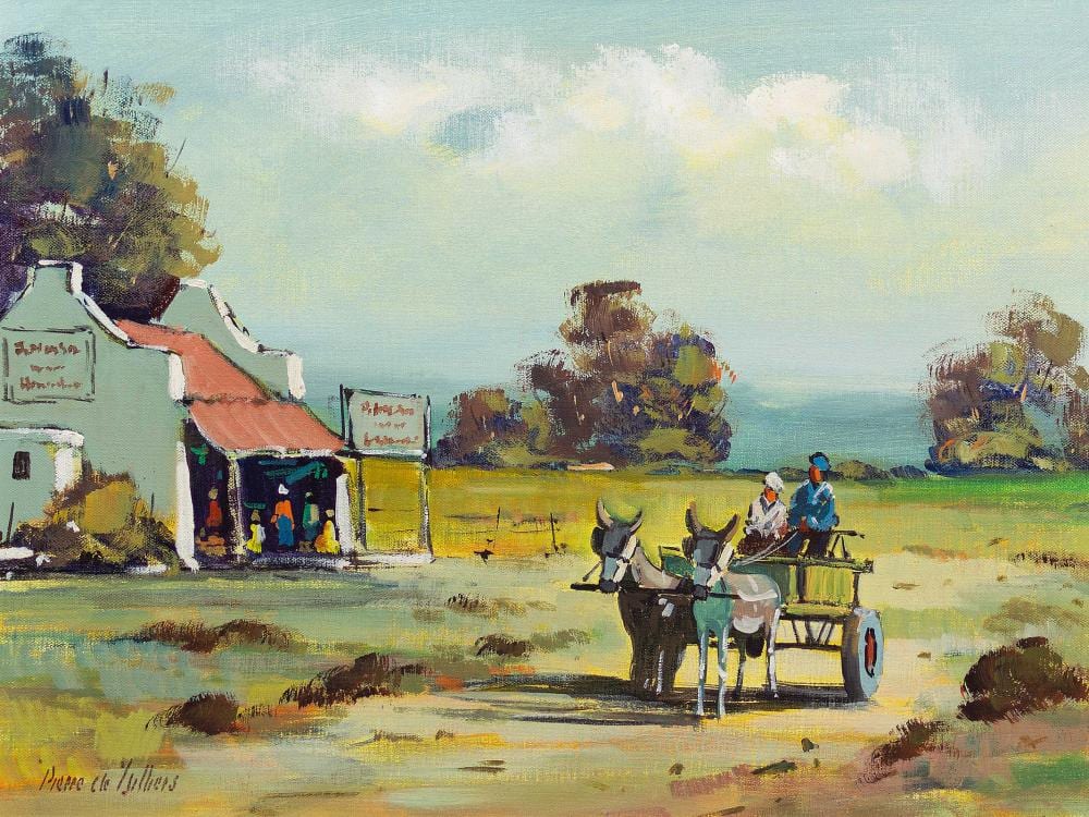 pierre de villiers sa 1921 2004 oil donkey cart signed 45 x 60 · 5th Avenue Auctioneers · 2020-02-16 Pierre de Villiers comparable auction result: pierre de villiers sa 1921 2004 oil donkey cart signed 45 x 60